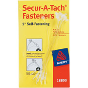 Avery Secur-A-Tach Fasteners, 5" Long