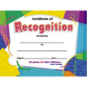 Award Certificates, Certificate of Recognition