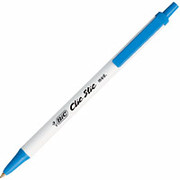 BIC Clic Stic Retractable Ballpoint Pens, Medium Point, Blue, Dozen