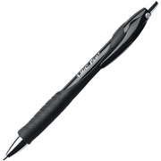 BIC Pro+ Retractable Ballpoint Pens, Medium Point, Black, Dozen