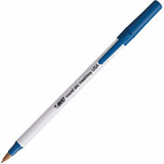BIC Round Stic Ballpoint Pens, Medium Point, Blue, Dozen