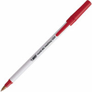BIC Round Stic Ballpoint Pens, Medium Point, Red, Dozen