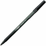BIC Soft Feel Ballpoint Pens, Fine Point, Black, Dozen