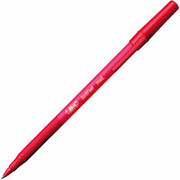 BIC Soft Feel Ballpoint Pens, Medium Point, Red, Dozen