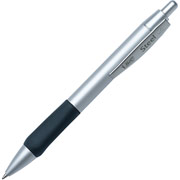BIC Steel Retractable Ballpoint Pen, Medium Point, Black, Each