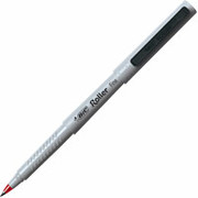 BIC Value Roller Pens, Fine Point, Red, Dozen