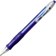 BIC Velocity Retractable Ballpoint Pens, Medium Point, Blue, Dozen