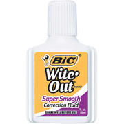 BIC Wite-Out Super Smooth Correction Fluid, White