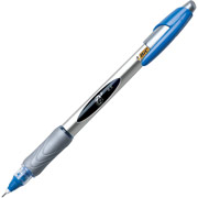 BIC Z4+ Rollerball Pens, Needle Point, Blue, Dozen