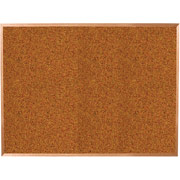 Balt 2x3 Red Splash Cork Board with Oak Trim