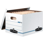 Bankers Box Basic-Strength Stor/File Storage Boxes, 12/Pack