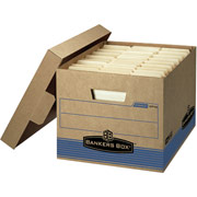 Bankers Box Extra-Strength 100% Recycled Stor/File Storage Boxes,  12/Pack