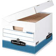 Bankers Box Extra-Strength SYSTEMATIC Storage Box with Attached Lid