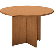 Basyx BL Collection, 42'' Round Conference Table, Bourbon Cherry