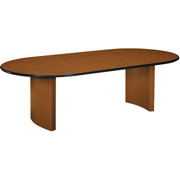 Basyx BL Collection, 48" x 96" Oval Conference Table Base, Bourbon Cherry