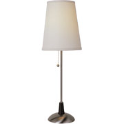 Bel Air Brown Leather Accent Table Lamp