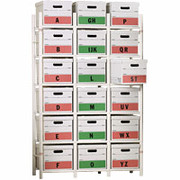 Bin Warehouse Storage System, 18-File Box Model