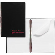 Black 'N' Red, 8 1/2" x 11 3/4" Twin Wire Notebook