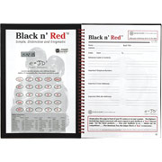 Black 'N' Red 8 1/4" x 11 3/4" Twin Wire Notebook, Calculator