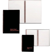 Black N' Red 8 1/4" x 5 7/8"  Polypropylene Notebook with Elastic Strap