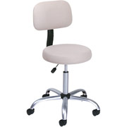 Boss Beige Carressoft Doctor's Stool with Back