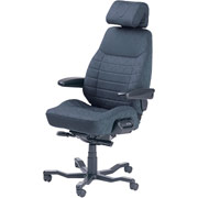 CVG Executive 24-Hour Intensive Use Chair with Air Comfort System, Black Fabric