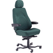 CVG Manager 24-Hour Intensive Use Chair, Green Fabric