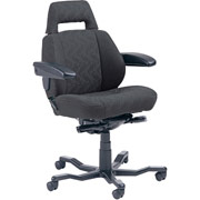 CVG Operator 24-Hour Intensive Use Chair, Black Leather
