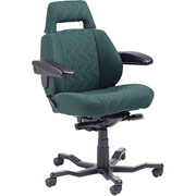 CVG Operator 24-Hour Intensive Use Chair, Green Fabric