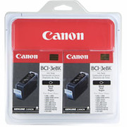 Canon BCI-3eBk Black Ink Tanks, 2/Pack