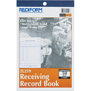 Carbonless Receiving Record Books, 5-1/2" x 7-7/8", 2 Part