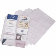 Cardinal Business Card File Refill Pages, 10/Pack
