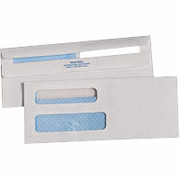 Check Size Redi-Seal Double-Window Security-Tint Envelopes