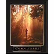 "Commitment"  Framed Motivational Print