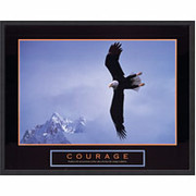 "Courage"  Framed Motivational Print