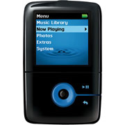 Creative ZEN V 4GB MP3 Player, Black/Blue
