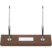 Cross Double Desk Set with Cherry Finish
