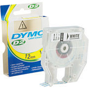 DYMO 1/2" D2 Label Maker Tape, White