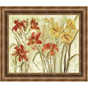 "Day Lily Garden", Framed Print