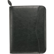 Day-Timer Avalon Leatherlike Starter Set, Zip Closure, Black, Desk Size