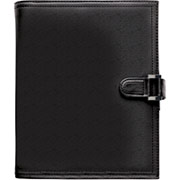 Day-Timer Leatherlike Soft-Flex Starter Set, Magnetic Tab Closure, Black, Portable Size