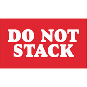 "Do Not Stack" Shipping Label, 5" x 3"