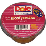 Dole Fruit Cups, Sliced Peaches