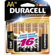 Duracell AA Alkaline Batteries, 16/Pack