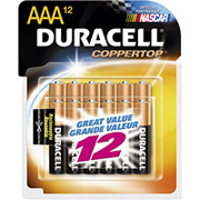 Duracell AAA Alkaline Batteries, 12/Pack