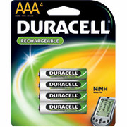 Duracell AAA Rechargeable Batteries, 4/Pack
