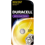 Duracell D303/357 1.5-Volt Silver Oxide Battery