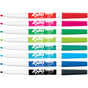 Expo Low Odor Fine Tip Dry-Erase Markers, Assorted, 8 Pack