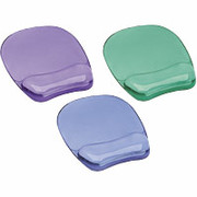Fellowes Crystal Gel Mouse Pad/Wrist Rest Purple