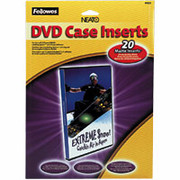 Fellowes DVD Inserts, 20/Pack